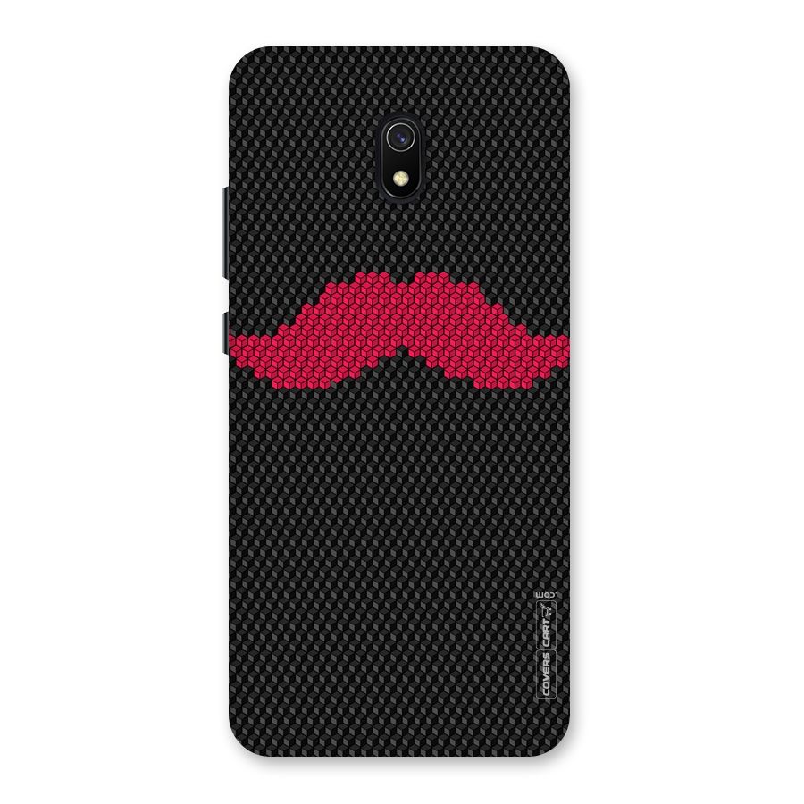 Pink Moustache Back Case for Redmi 8A