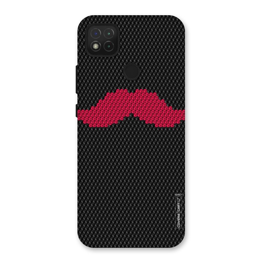 Pink Moustache Back Case for Redmi 9C