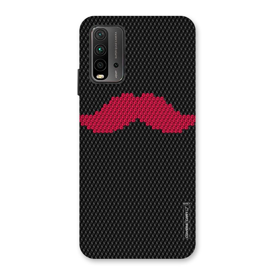 Pink Moustache Back Case for Redmi 9 Power