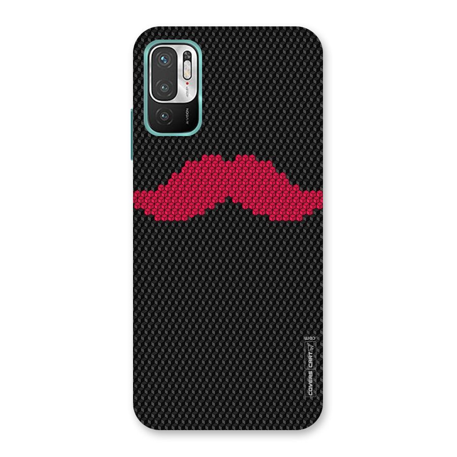 Pink Moustache Back Case for Redmi Note 10T 5G