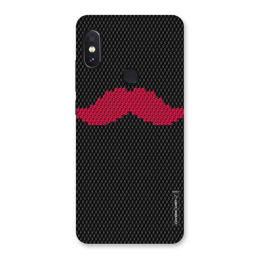 Pink Moustache Back Case for Redmi Note 5 Pro