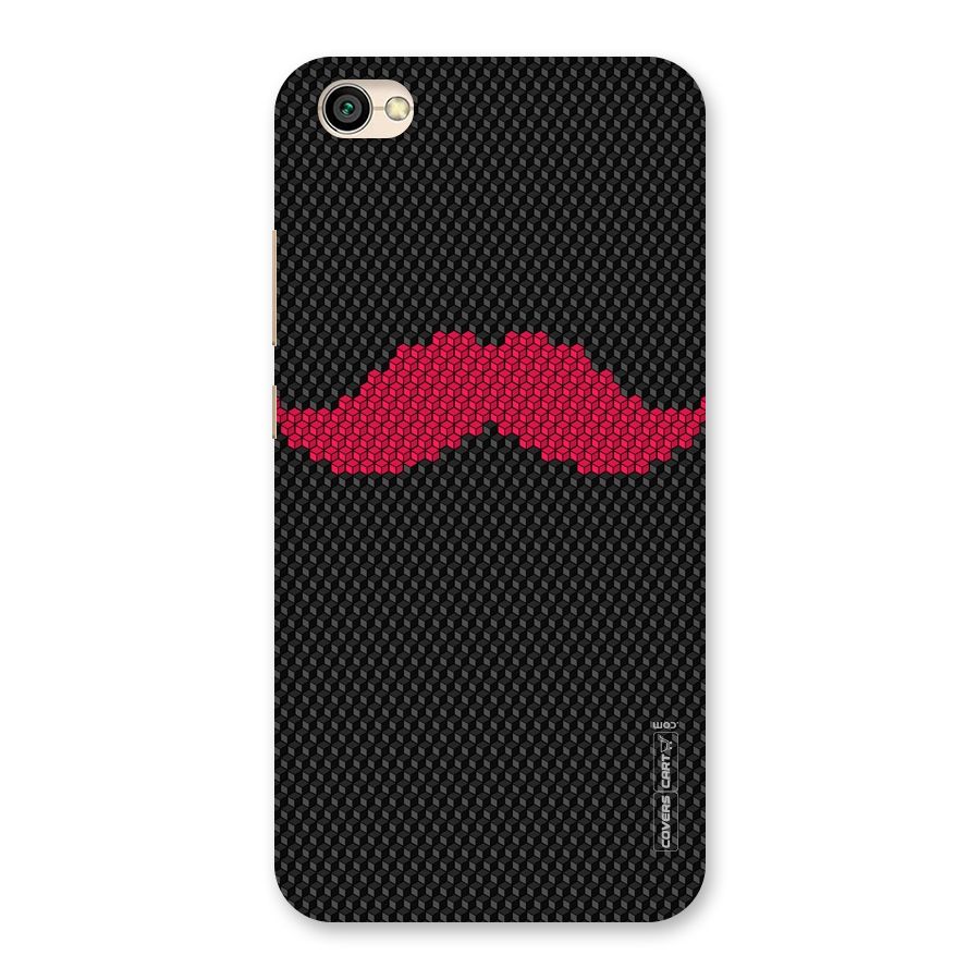 Pink Moustache Back Case for Redmi Y1 Lite