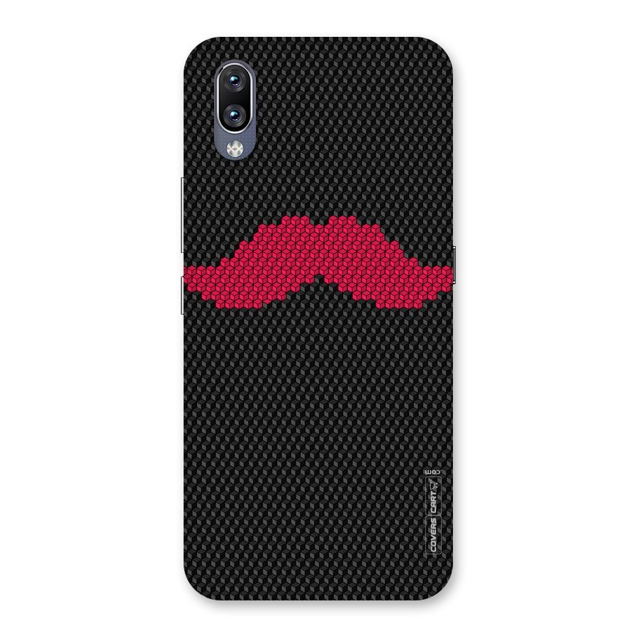 Pink Moustache Back Case for Vivo NEX