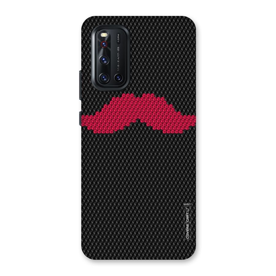 Pink Moustache Back Case for Vivo V19