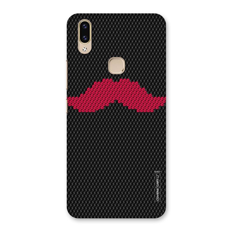Pink Moustache Back Case for Vivo V9 Youth