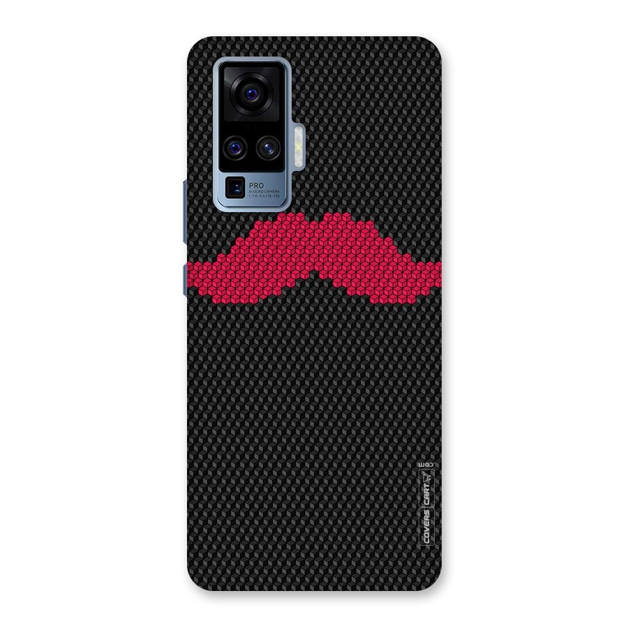 Pink Moustache Back Case for Vivo X50 Pro