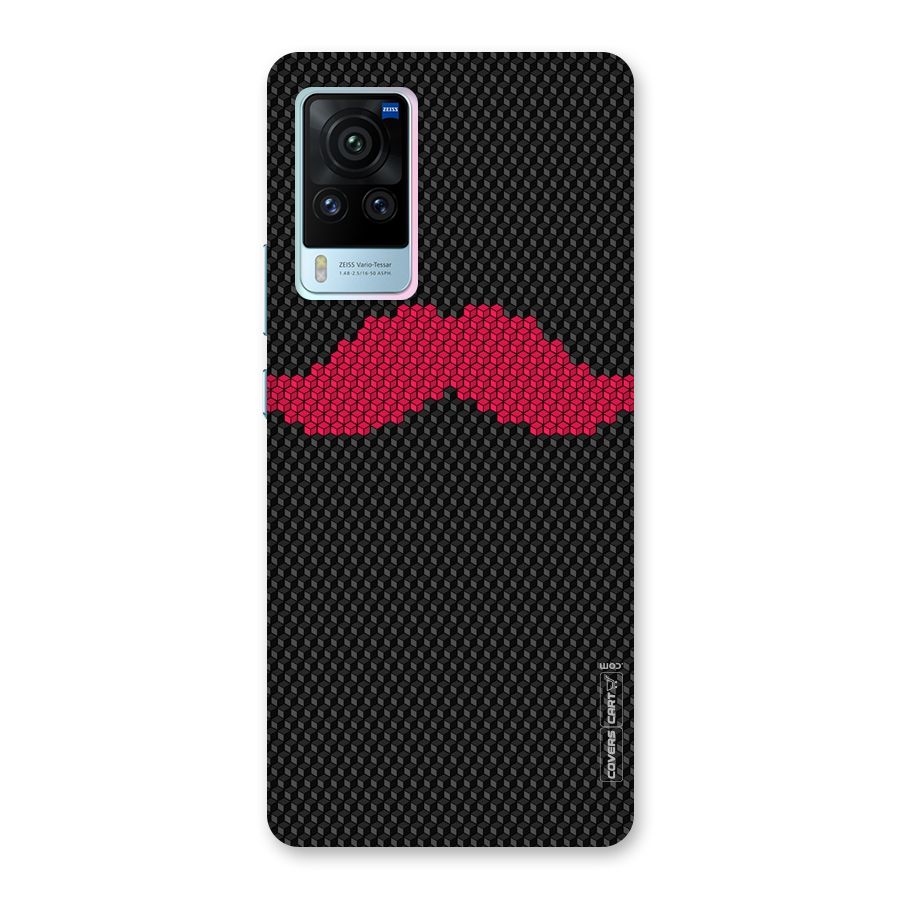 Pink Moustache Back Case for Vivo X60 Pro