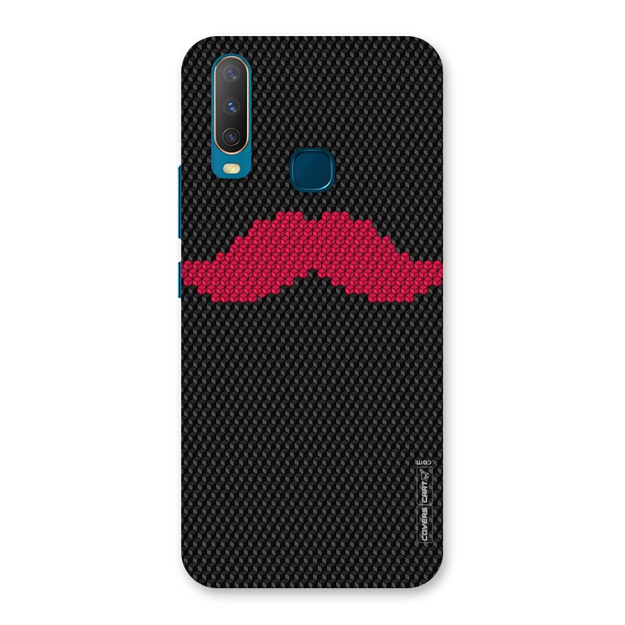 Pink Moustache Back Case for Vivo Y11