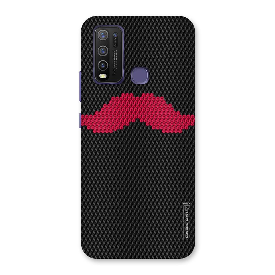 Pink Moustache Back Case for Vivo Y50