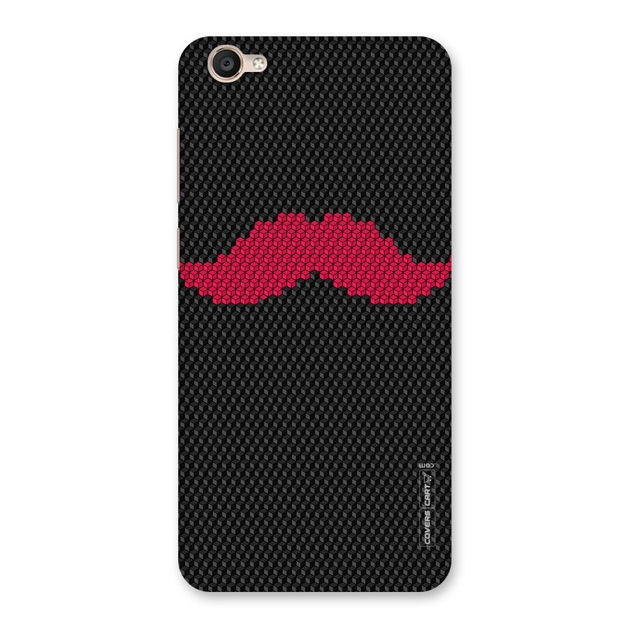 Pink Moustache Back Case for Vivo Y55s
