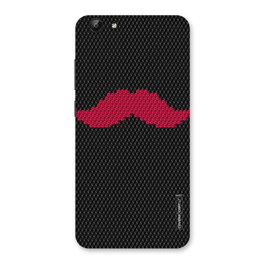 Pink Moustache Back Case for Vivo Y69