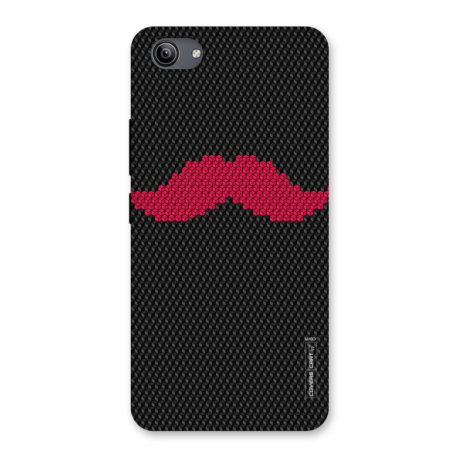 Pink Moustache Back Case for Vivo Y81i