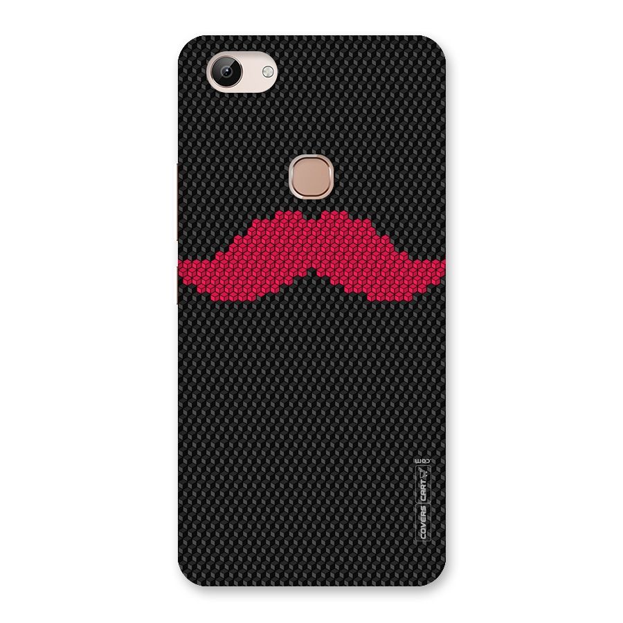 Pink Moustache Back Case for Vivo Y83
