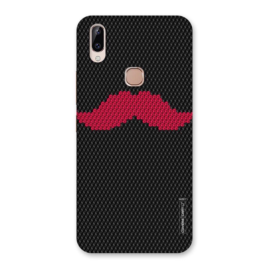 Pink Moustache Back Case for Vivo Y83 Pro