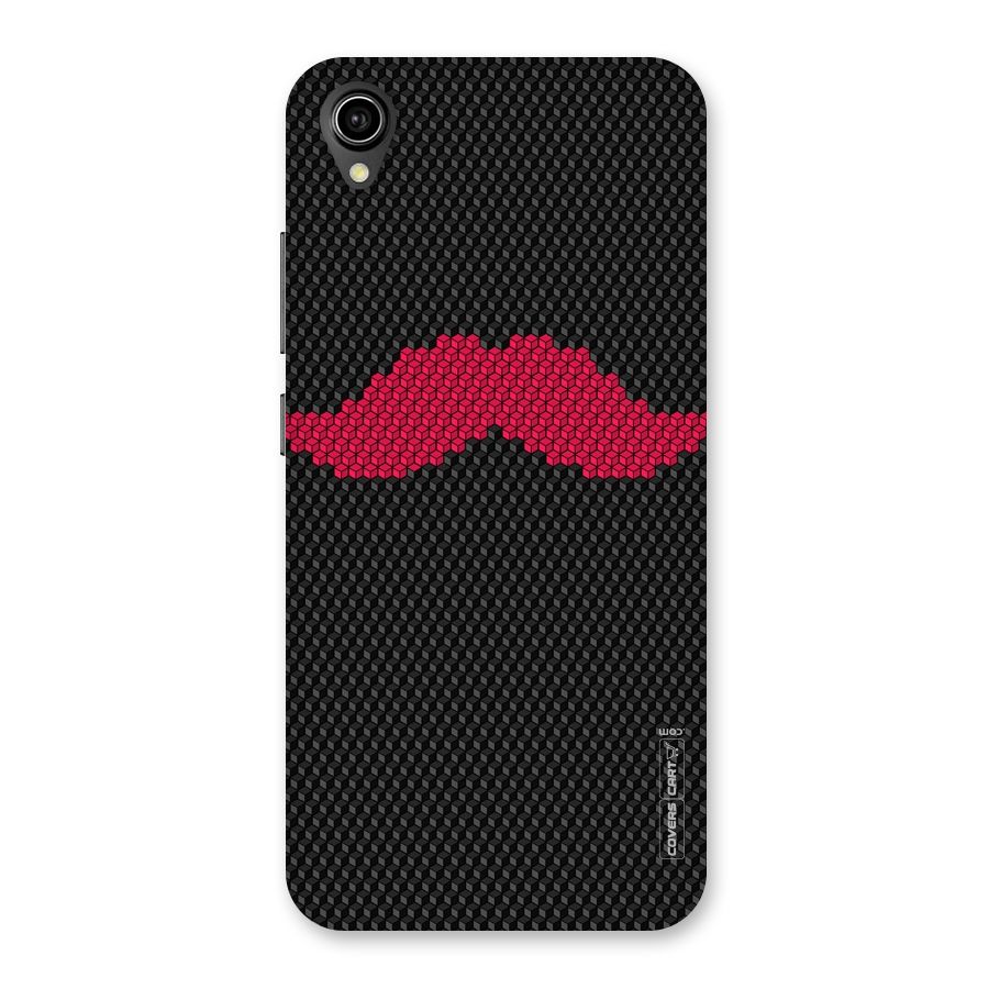 Pink Moustache Back Case for Vivo Y90