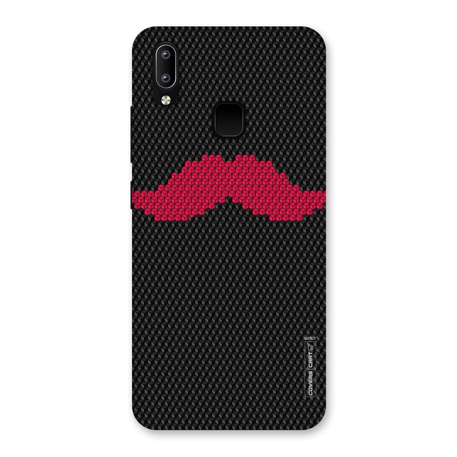 Pink Moustache Back Case for Vivo Y93