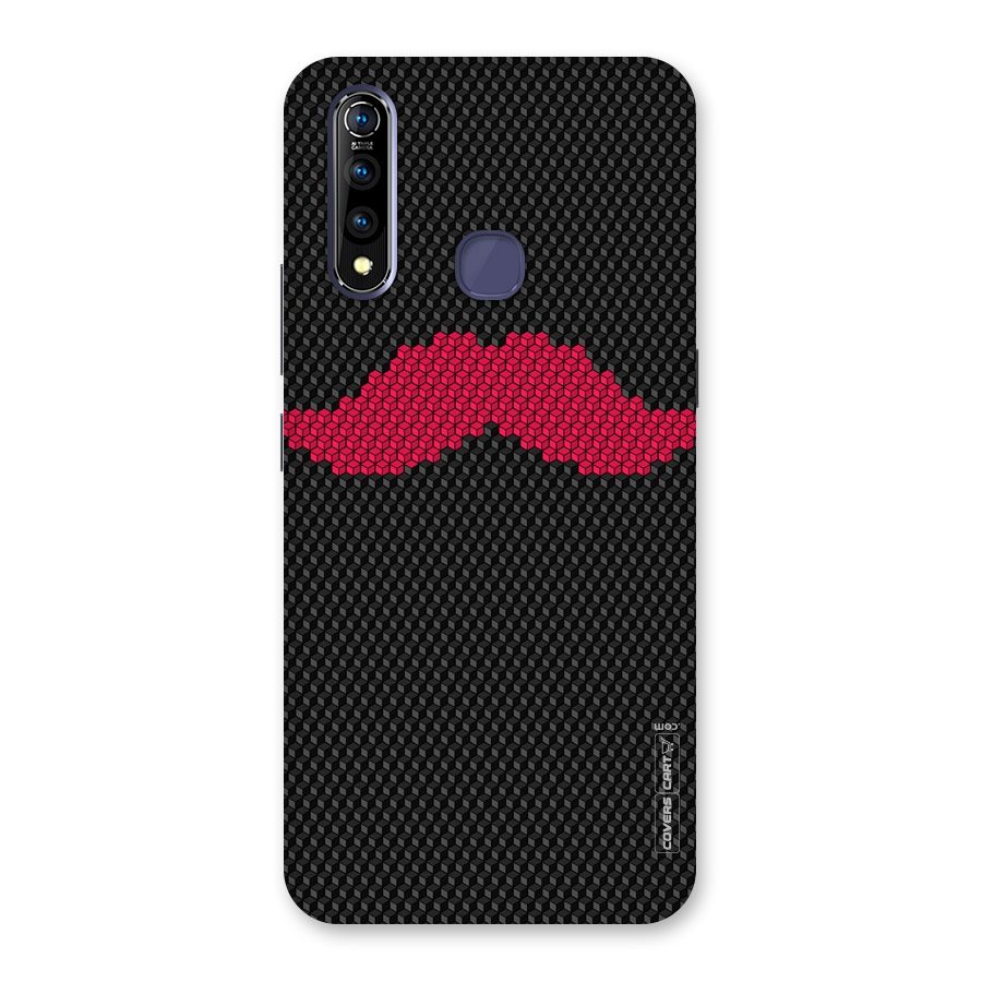 Pink Moustache Back Case for Vivo Z1 Pro
