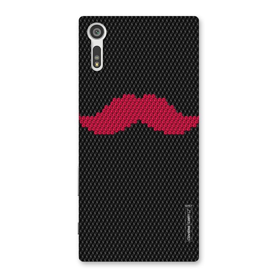 Pink Moustache Back Case for Xperia XZ