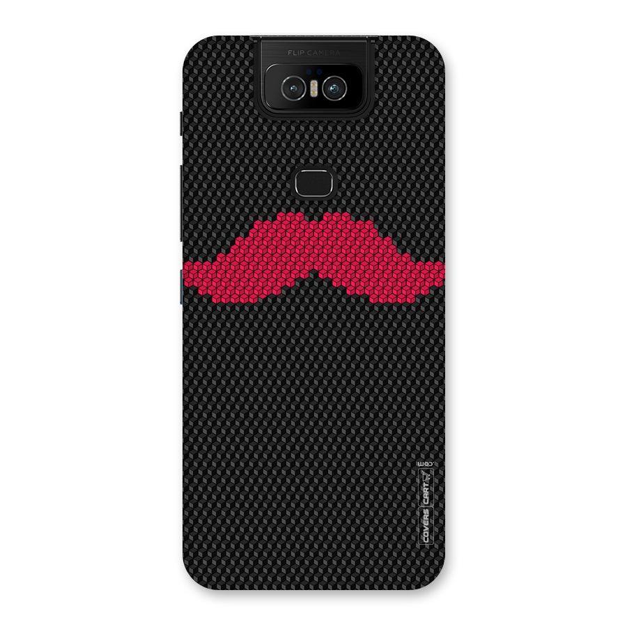 Pink Moustache Back Case for Zenfone 6z