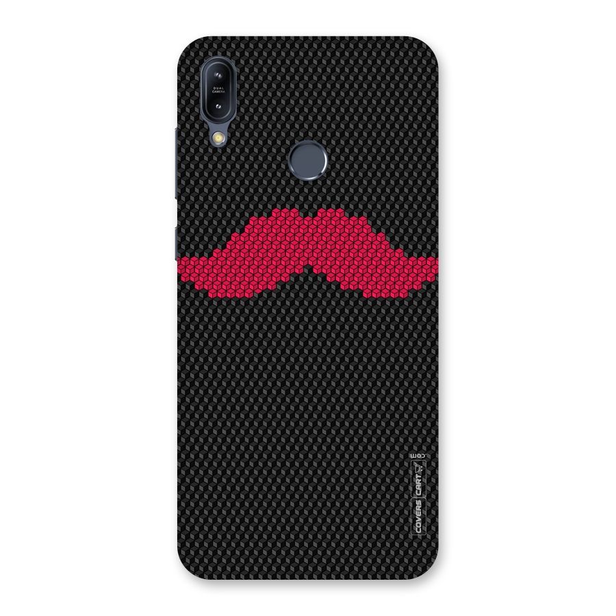 Pink Moustache Back Case for Zenfone Max M2
