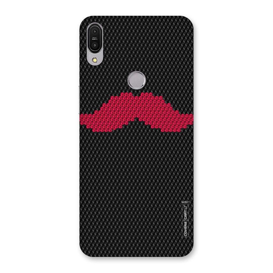 Pink Moustache Back Case for Zenfone Max Pro M1