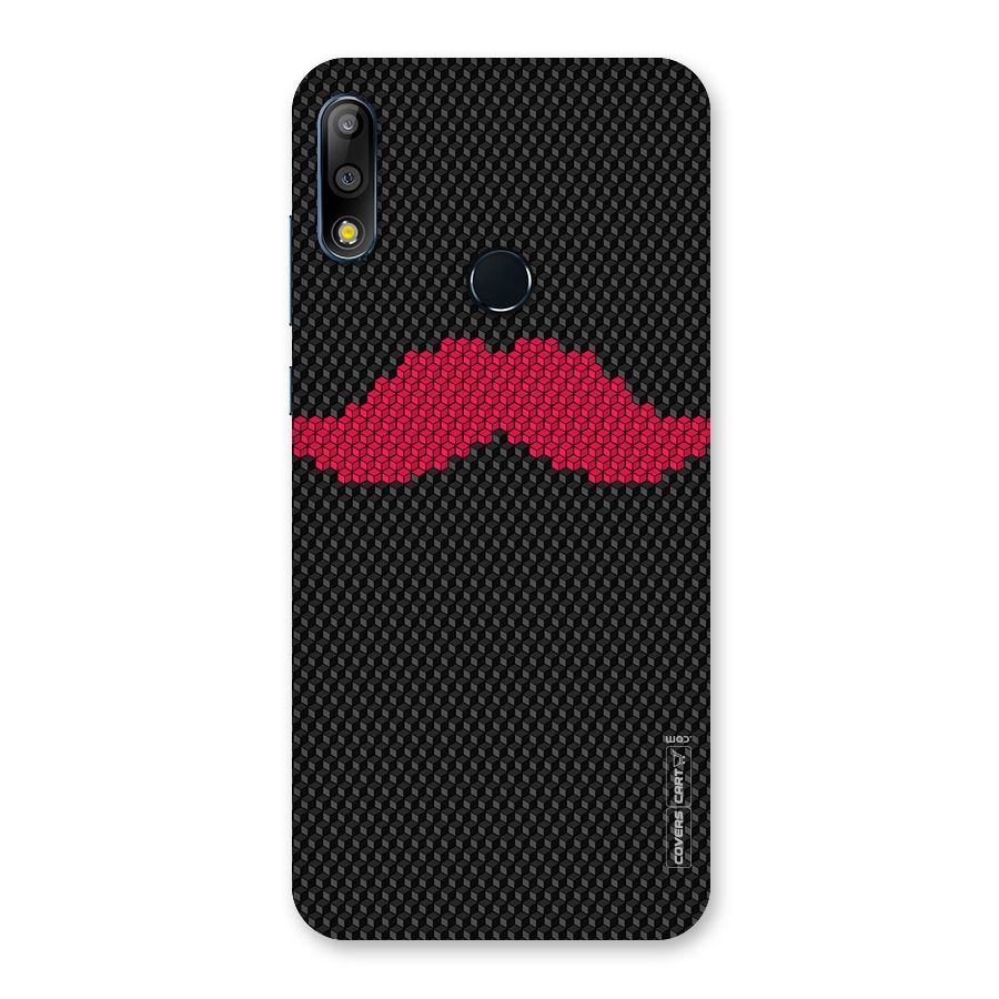 Pink Moustache Back Case for Zenfone Max Pro M2
