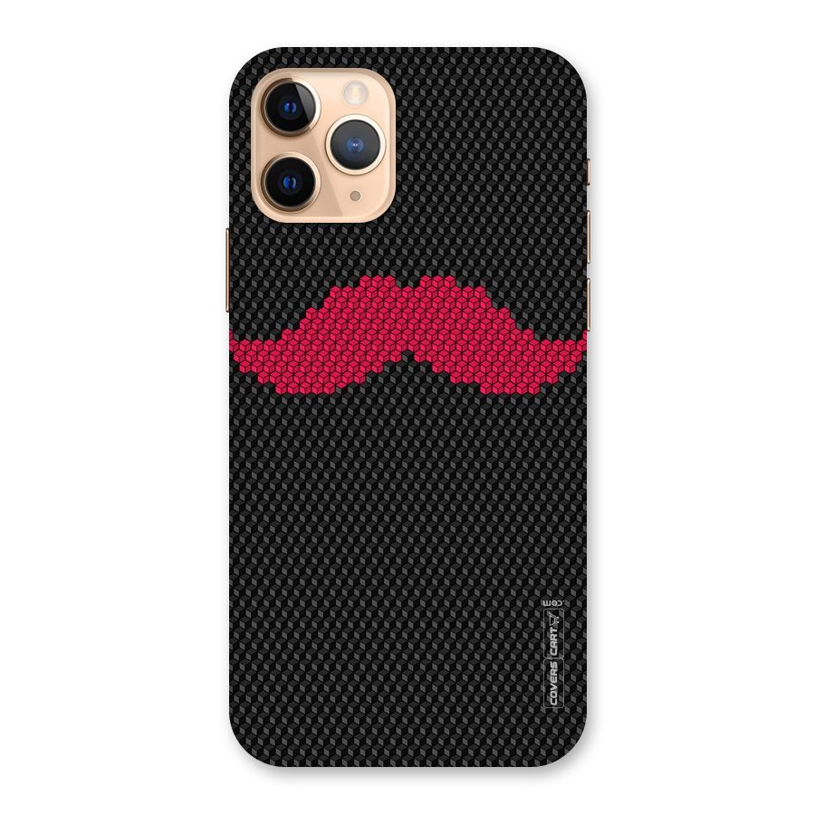 Pink Moustache Back Case for iPhone 11 Pro