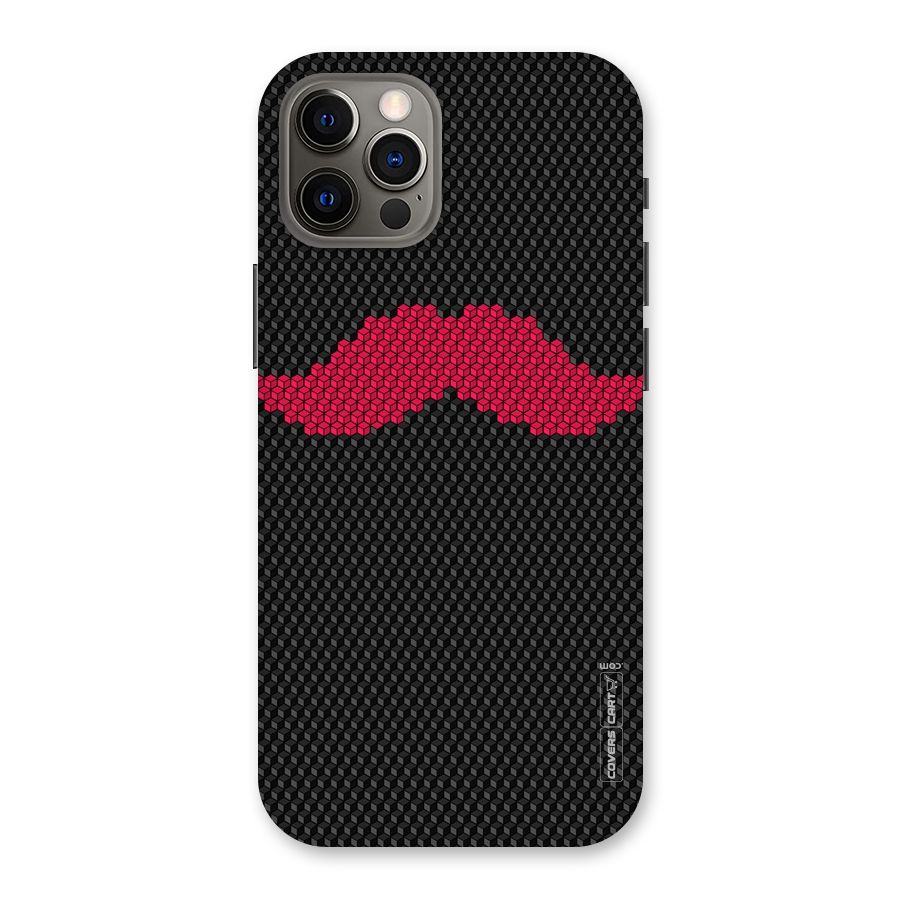 Pink Moustache Back Case for iPhone 12 Pro