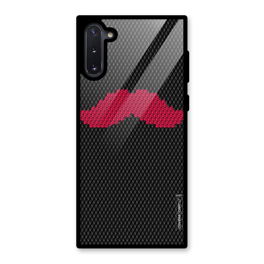 Pink Moustache Glass Back Case for Galaxy Note 10