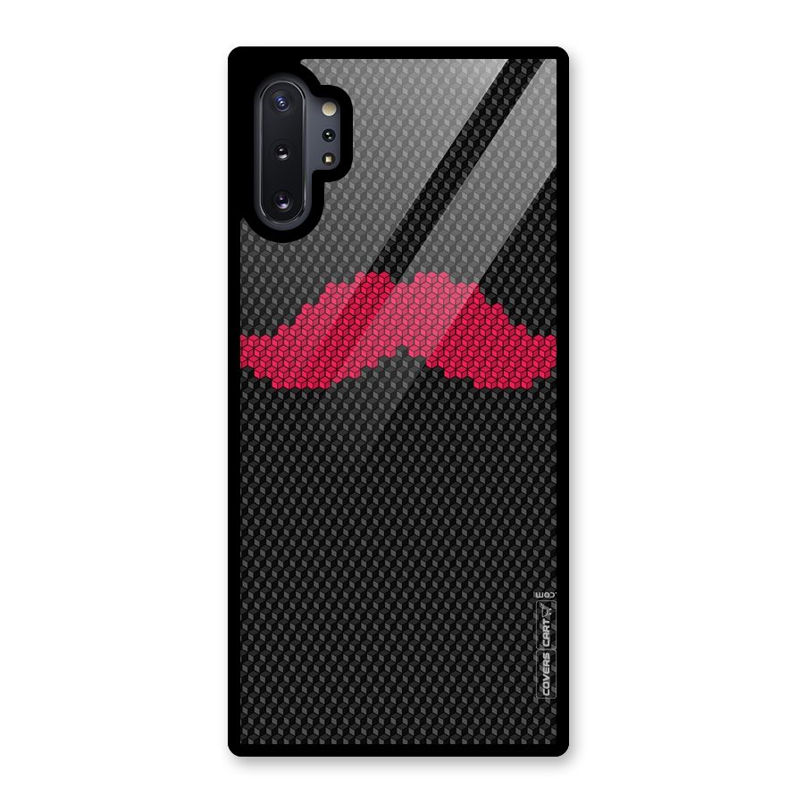 Pink Moustache Glass Back Case for Galaxy Note 10 Plus