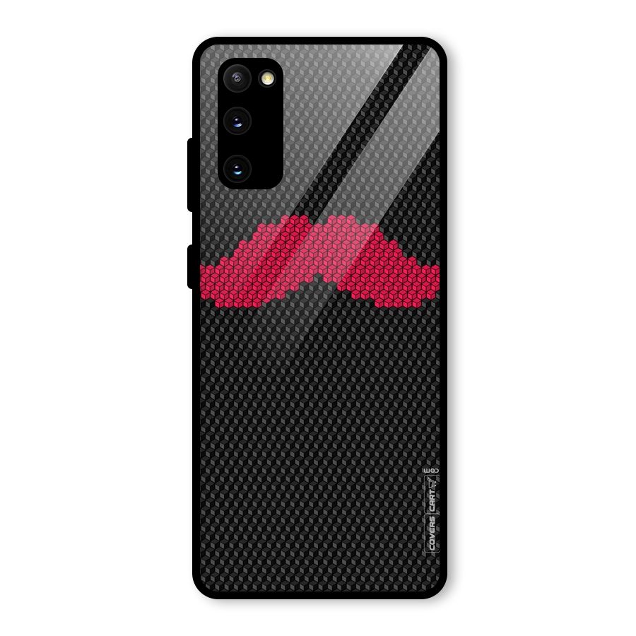 Pink Moustache Glass Back Case for Galaxy S20 FE 5G