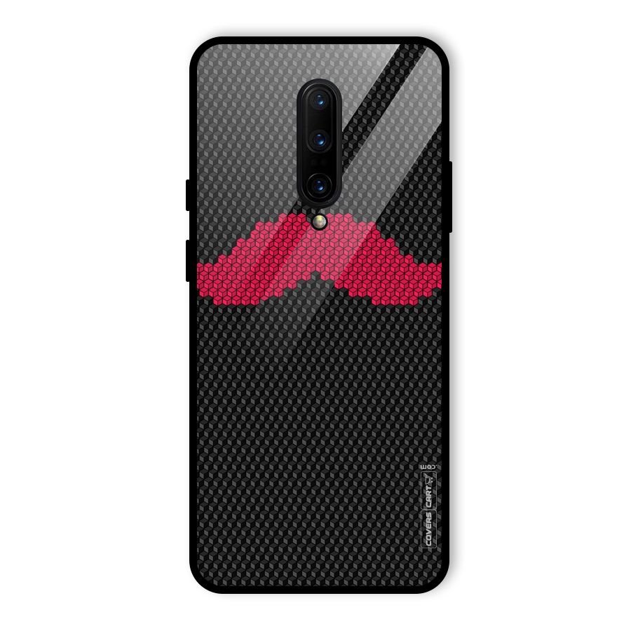 Pink Moustache Glass Back Case for OnePlus 7 Pro