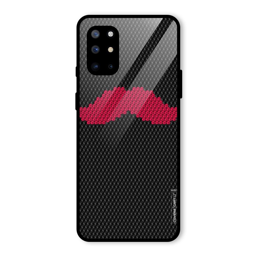 Pink Moustache Glass Back Case for OnePlus 8T