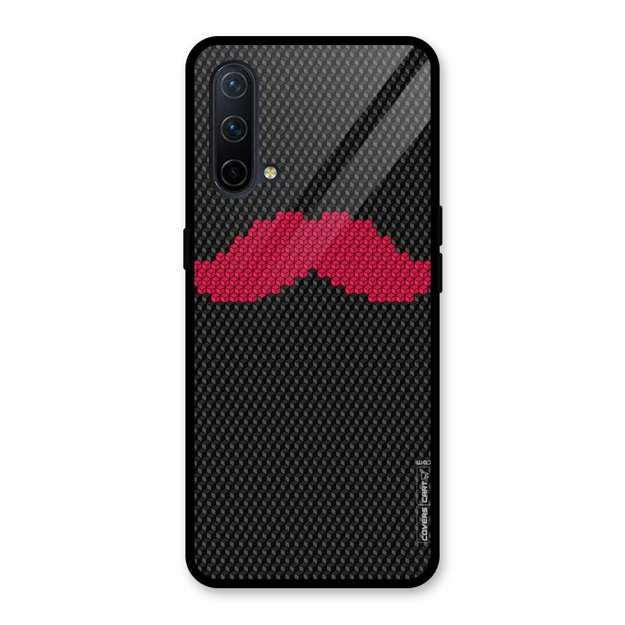 Pink Moustache Glass Back Case for OnePlus Nord CE 5G