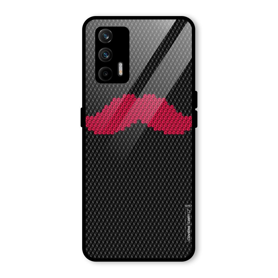 Pink Moustache Glass Back Case for Realme GT 5G