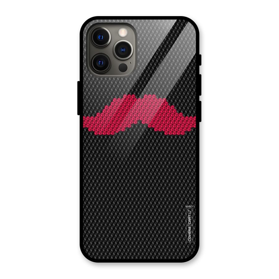 Pink Moustache Glass Back Case for iPhone 12 Pro Max