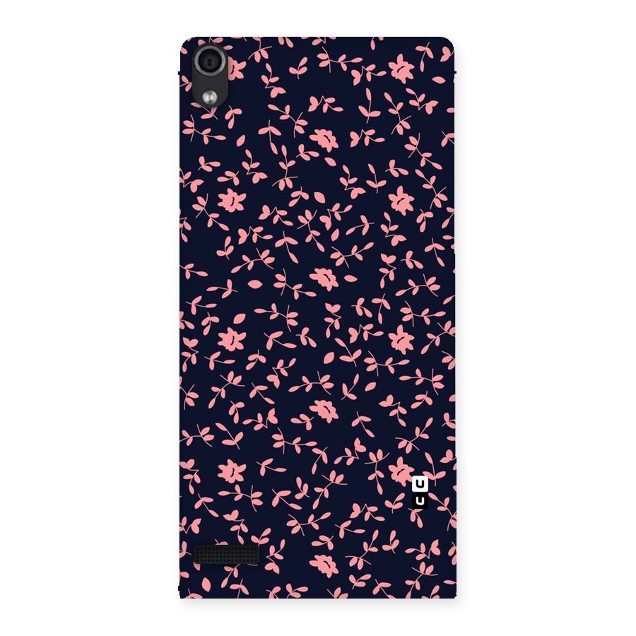 Pink Plant Design Back Case for Ascend P6