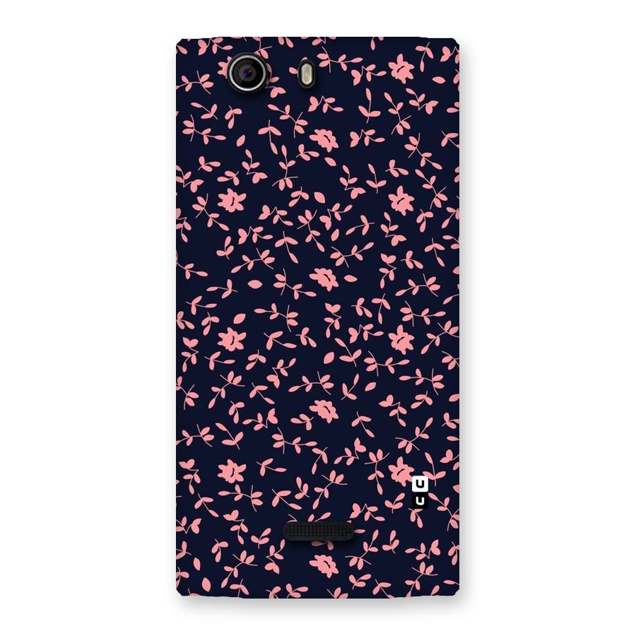Pink Plant Design Back Case for Canvas Nitro 2 E311