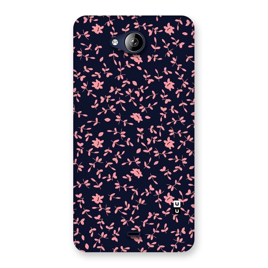 Pink Plant Design Back Case for Canvas Play Q355