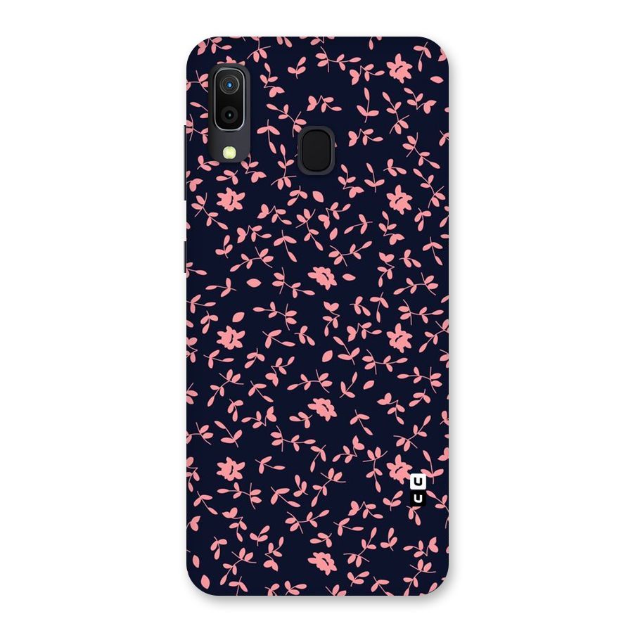 Pink Plant Design Back Case for Galaxy A20