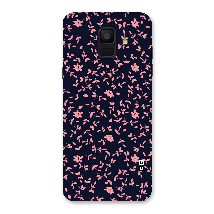 Pink Plant Design Back Case for Galaxy A6 (2018)
