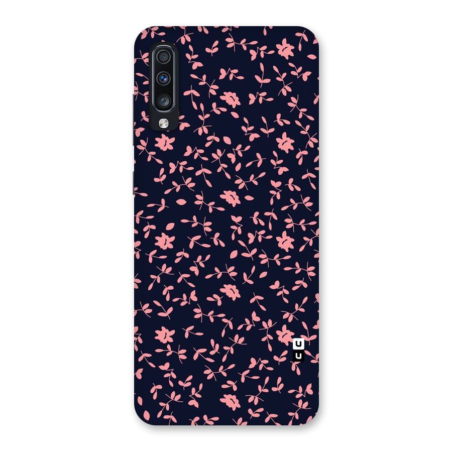 Pink Plant Design Back Case for Galaxy A70