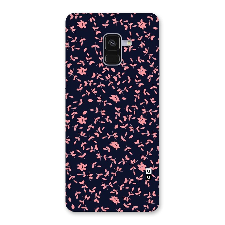 Pink Plant Design Back Case for Galaxy A8 Plus