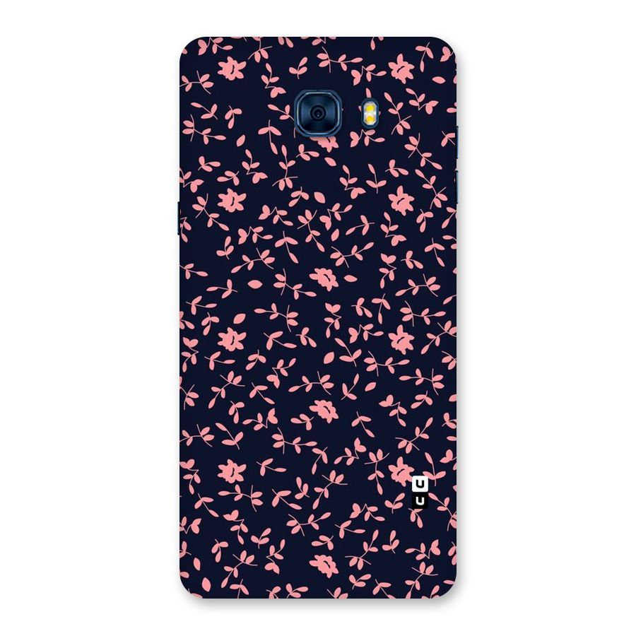 Pink Plant Design Back Case for Galaxy C7 Pro