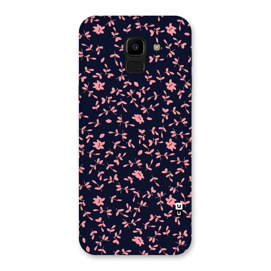 Pink Plant Design Back Case for Galaxy J6