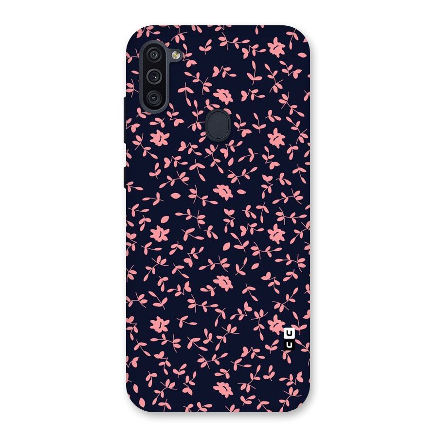 Pink Plant Design Back Case for Galaxy M11