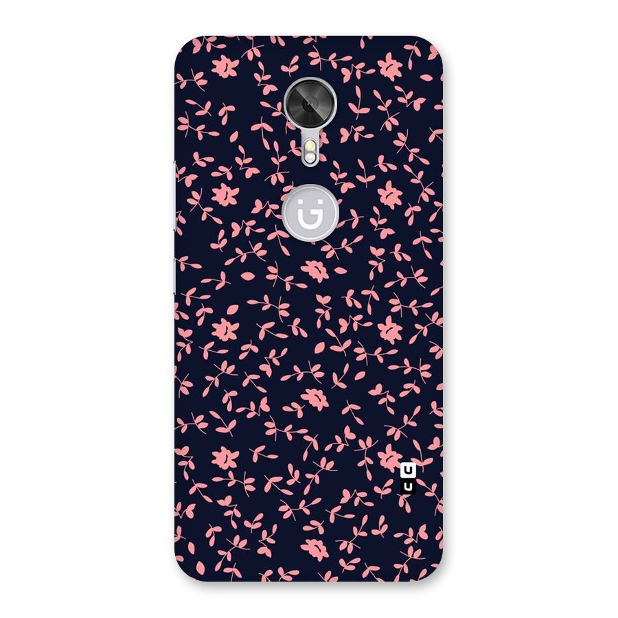 Pink Plant Design Back Case for Gionee A1