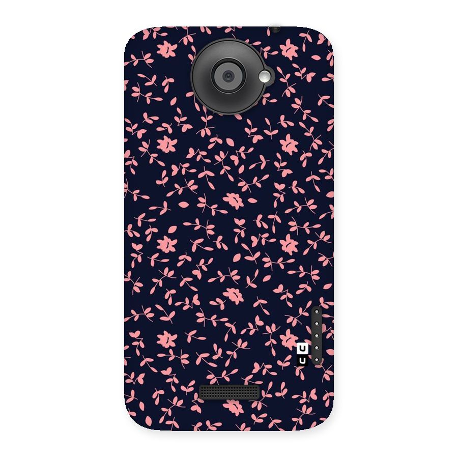 Pink Plant Design Back Case for HTC One X