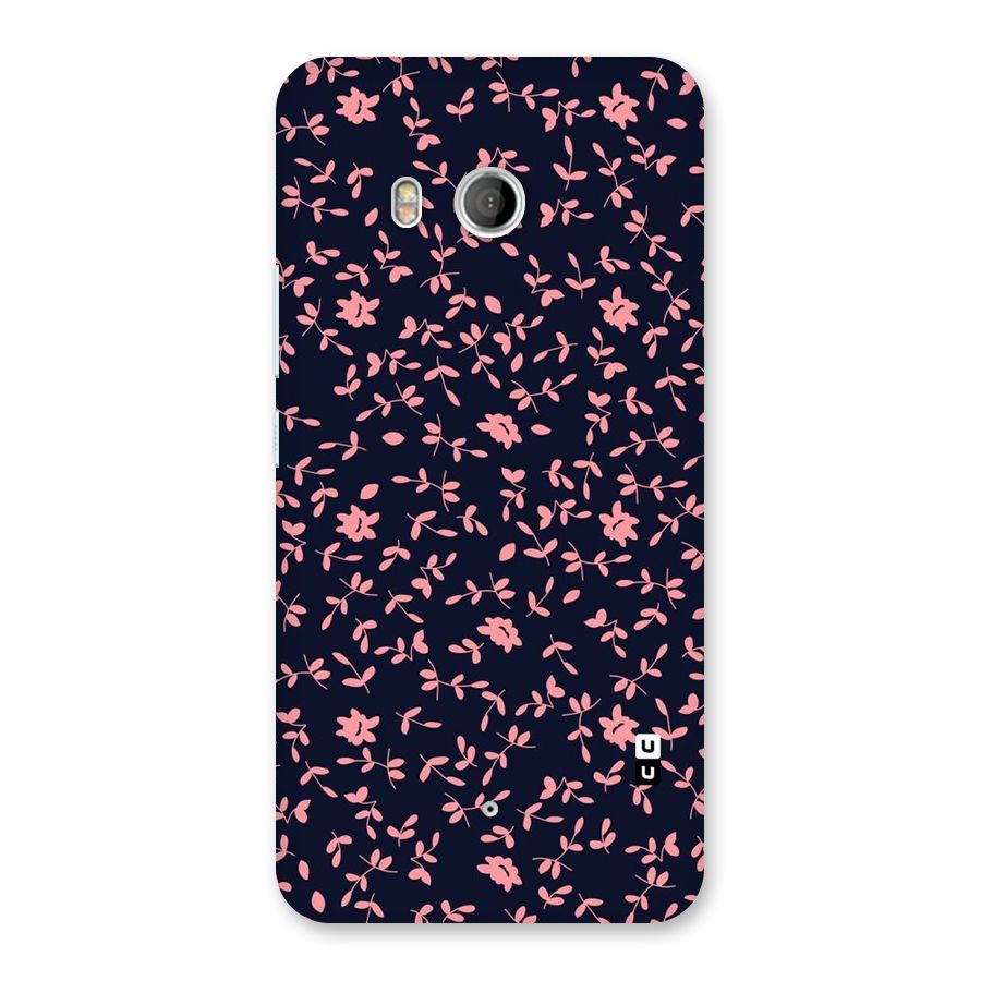 Pink Plant Design Back Case for HTC U11
