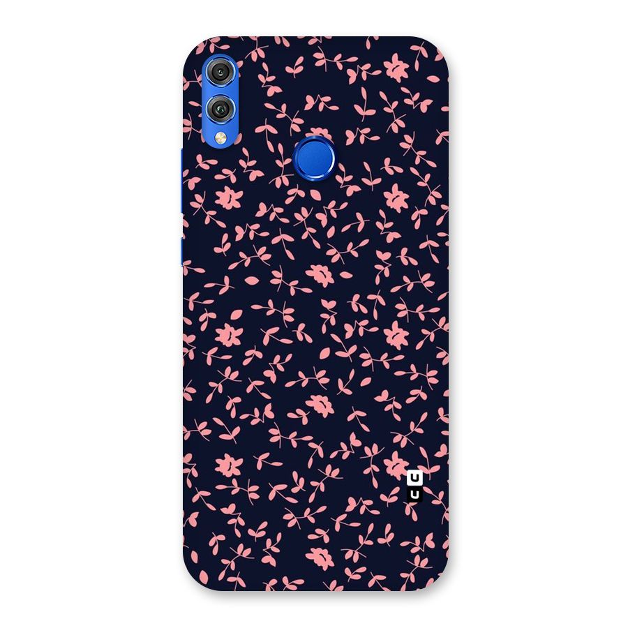 Pink Plant Design Back Case for Honor 8X